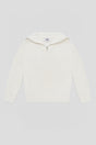 White half-zip sweater