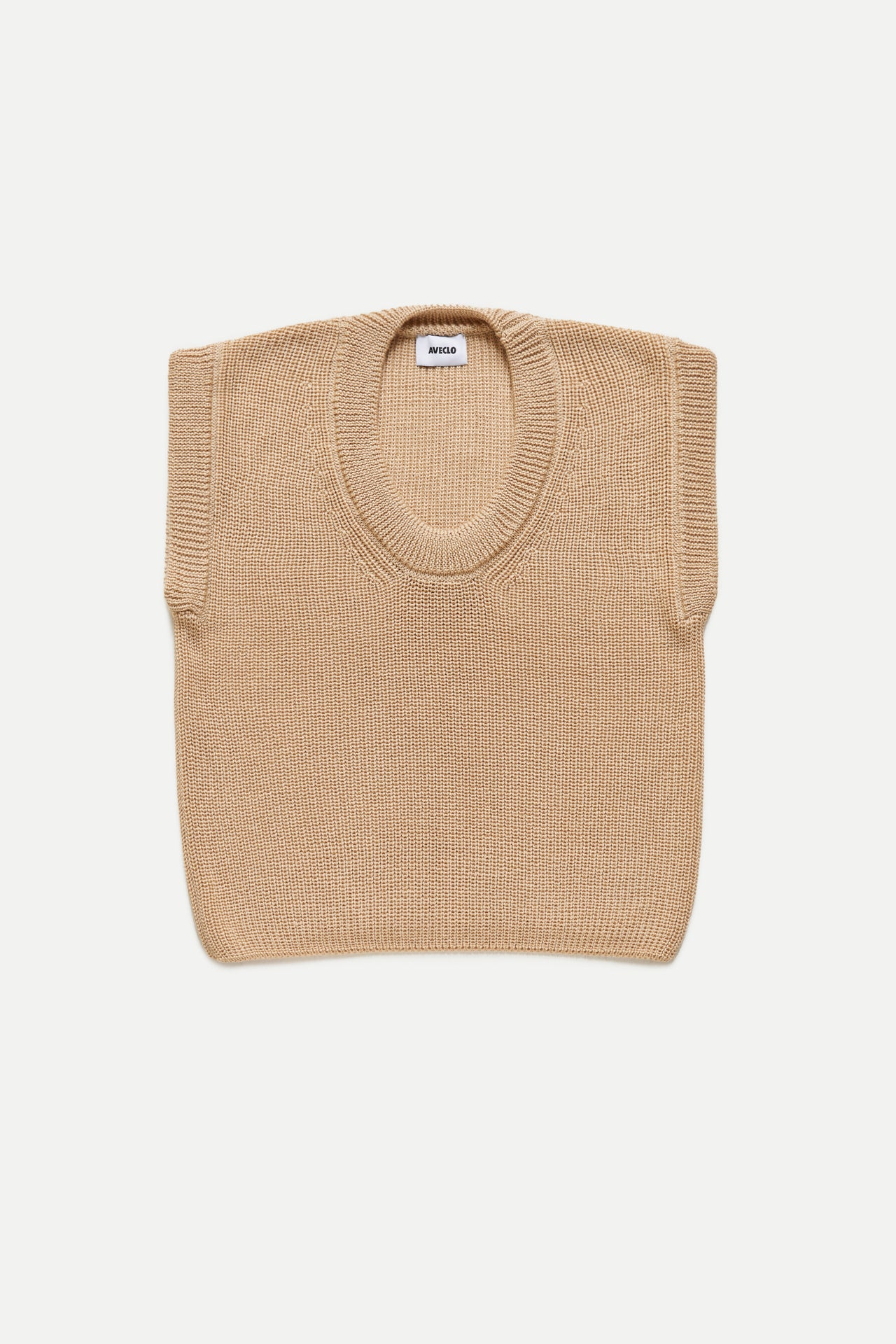 Beige Knit Vest