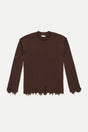 Brown Ripped Sweater