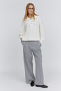 White polo sweater