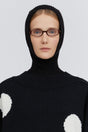 Black knit balaclava