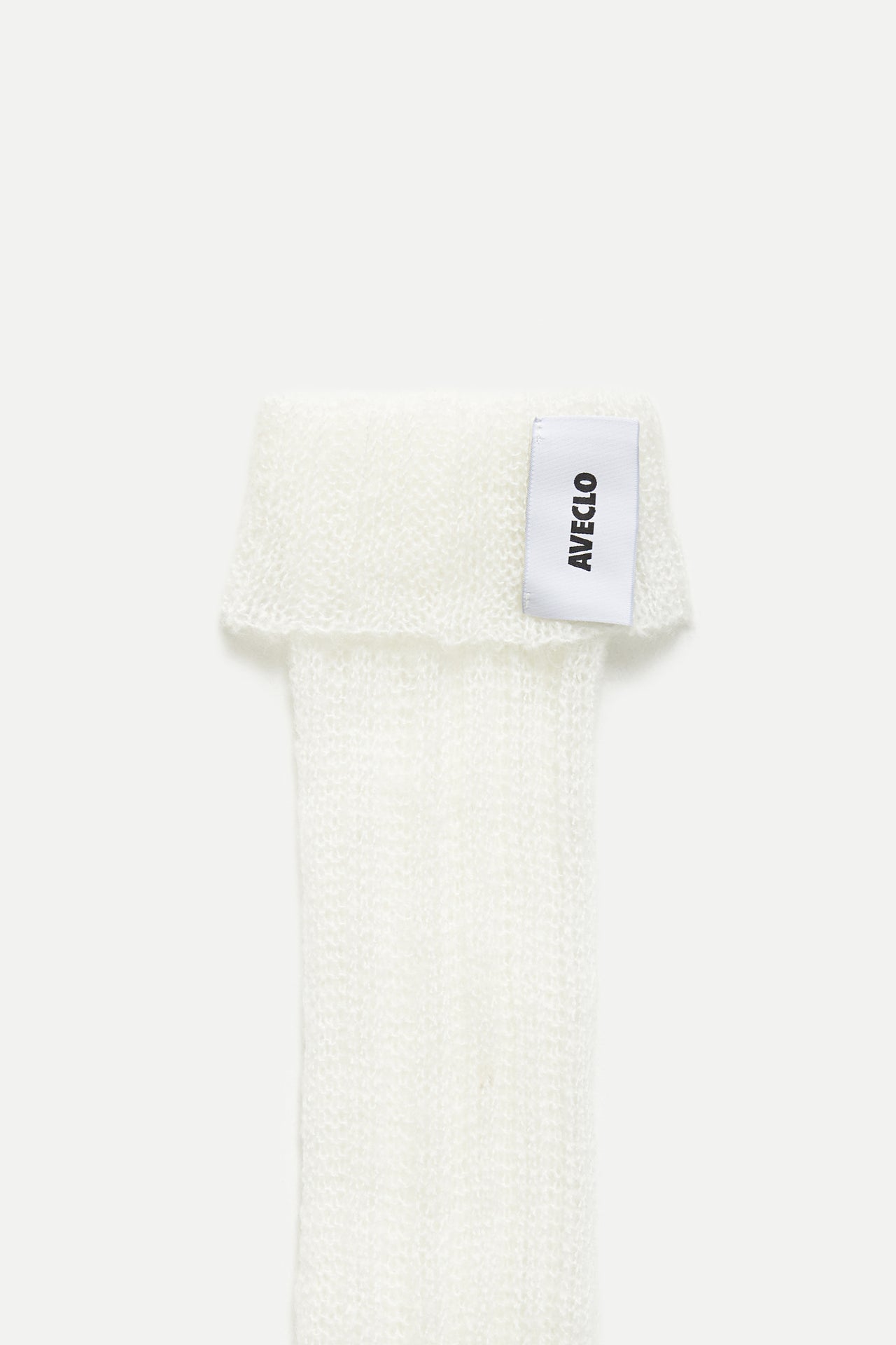 White Seamless Leg Warmers