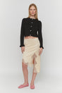 Black Ruffle Cardigan