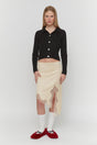 Black Ribbed Cardigan
