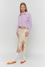 Purple Ribbed Cardigan