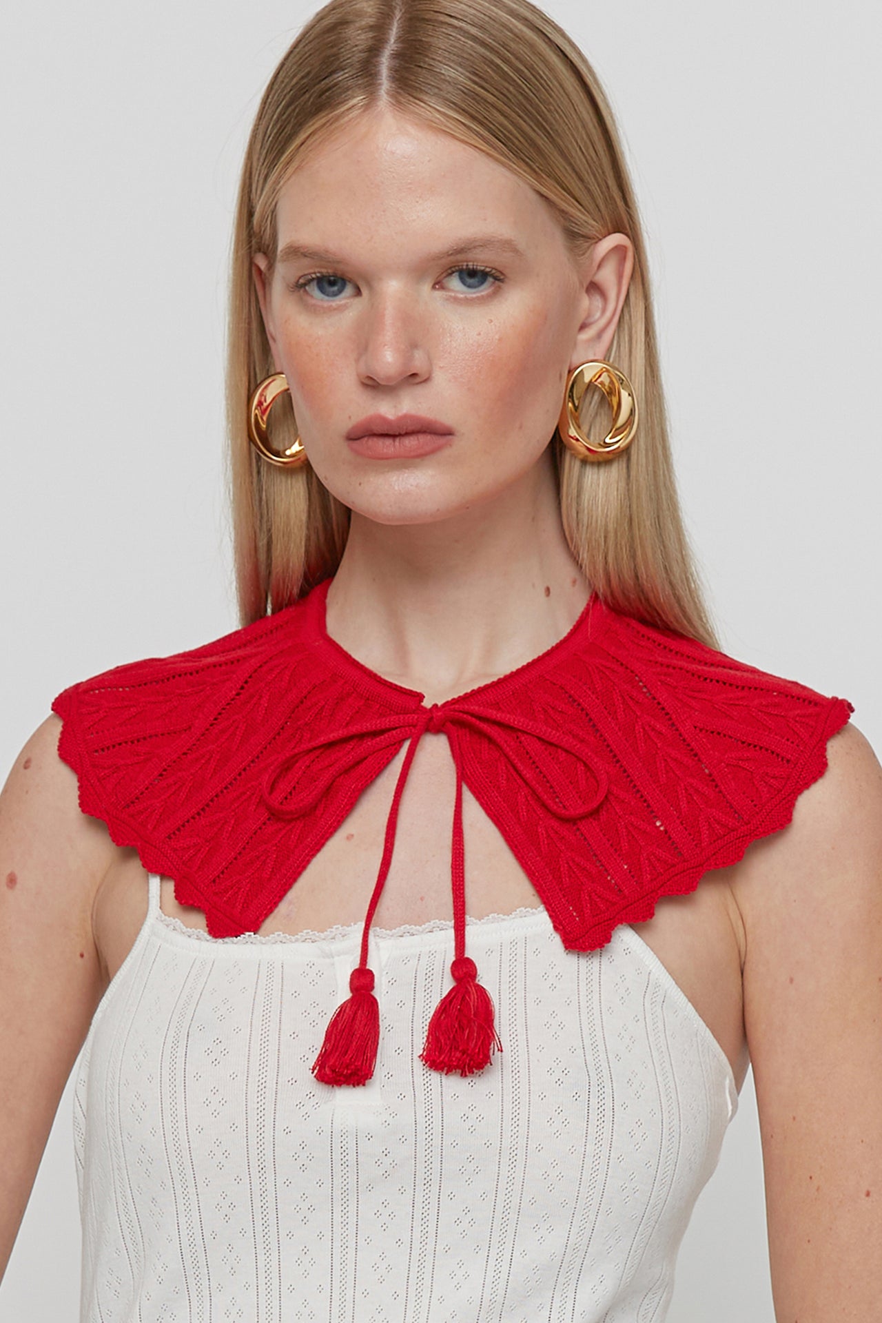 Red Knit Collar