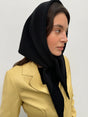 Black Merino Triangle Scarf