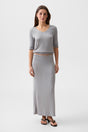 Grey Alba Maxi Skirt