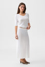 White Alba Maxi Skirt