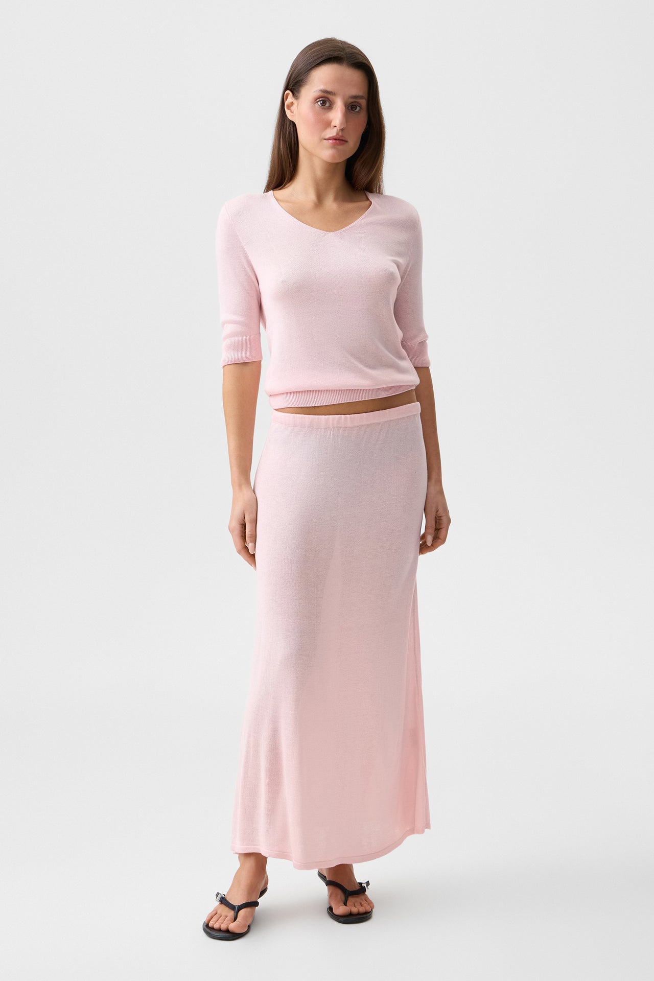 Pink Alba Maxi Skirt