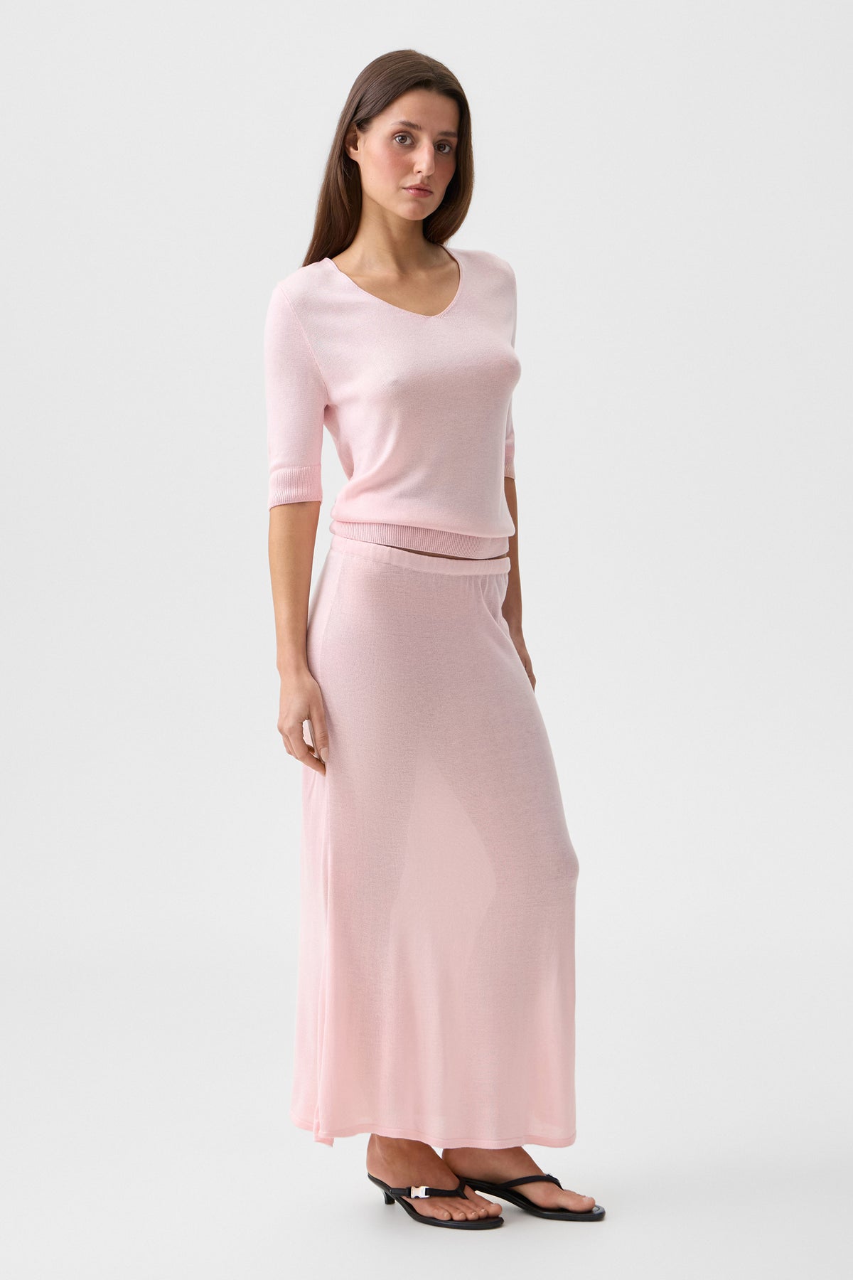 Pink Alba Maxi Skirt