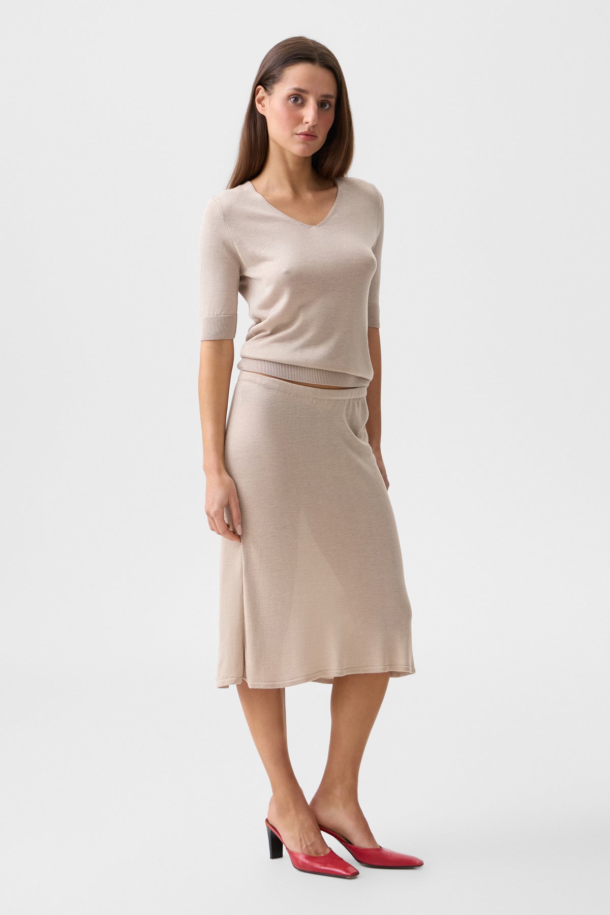 Oat Alba Midi Skirt