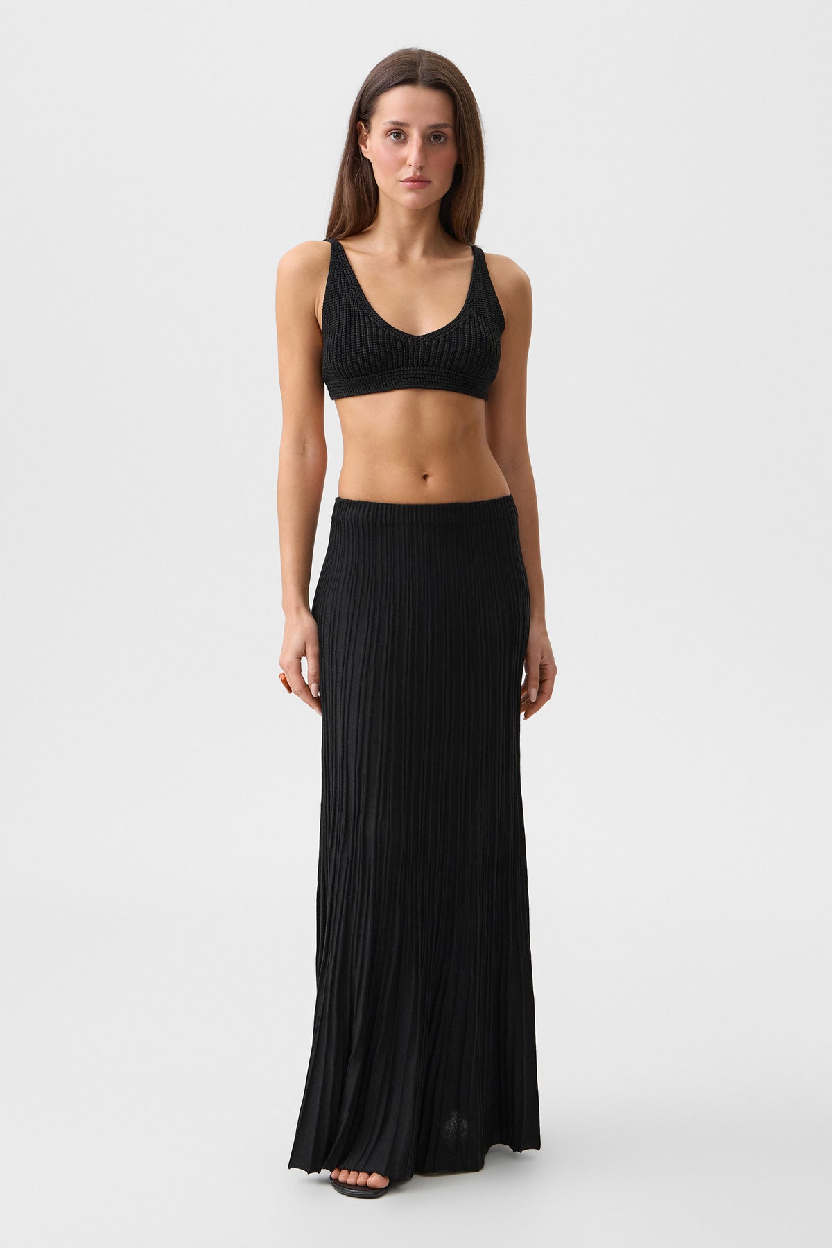 Black Vivienne Maxi Skirt