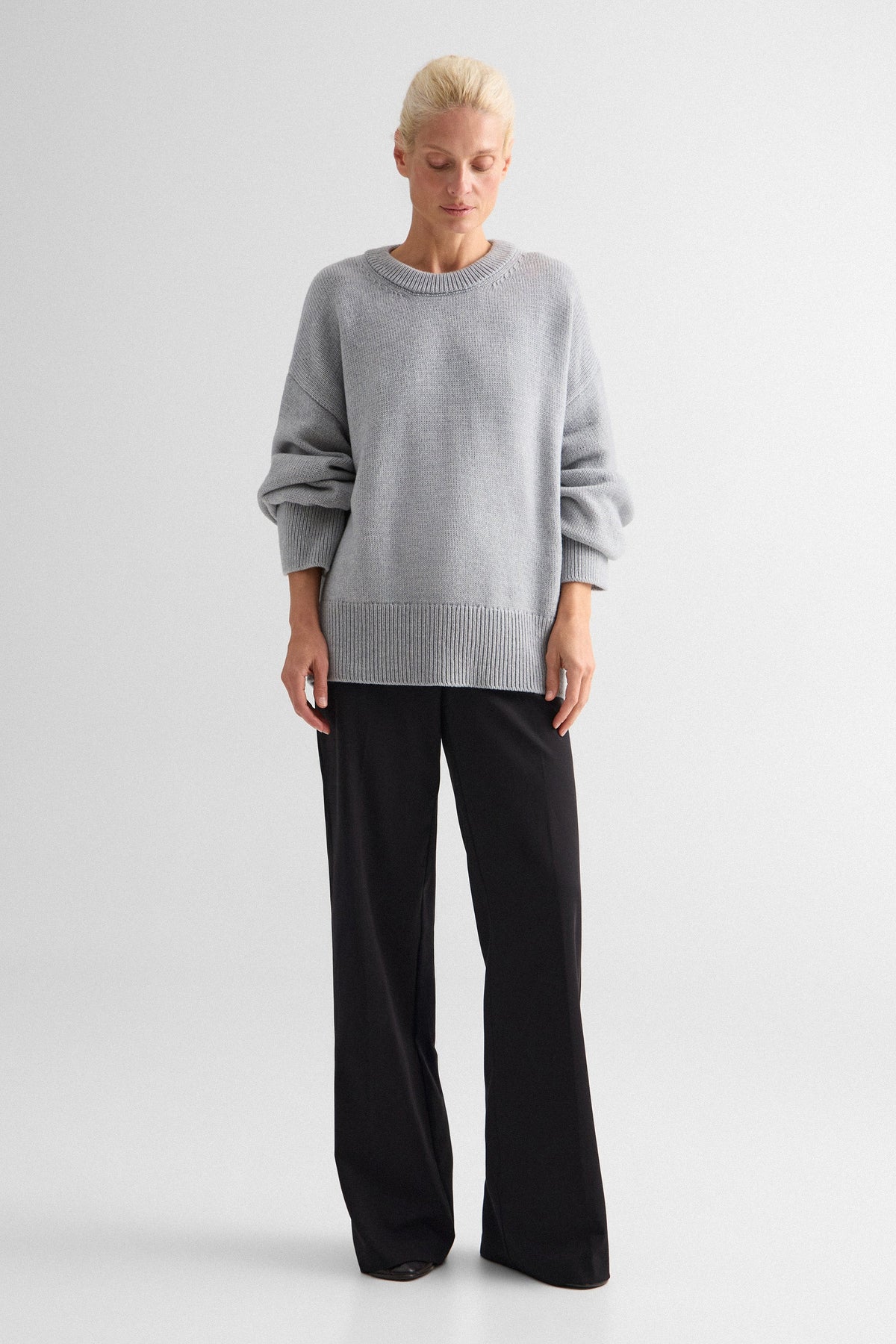 Grey Melange Rene Sweater