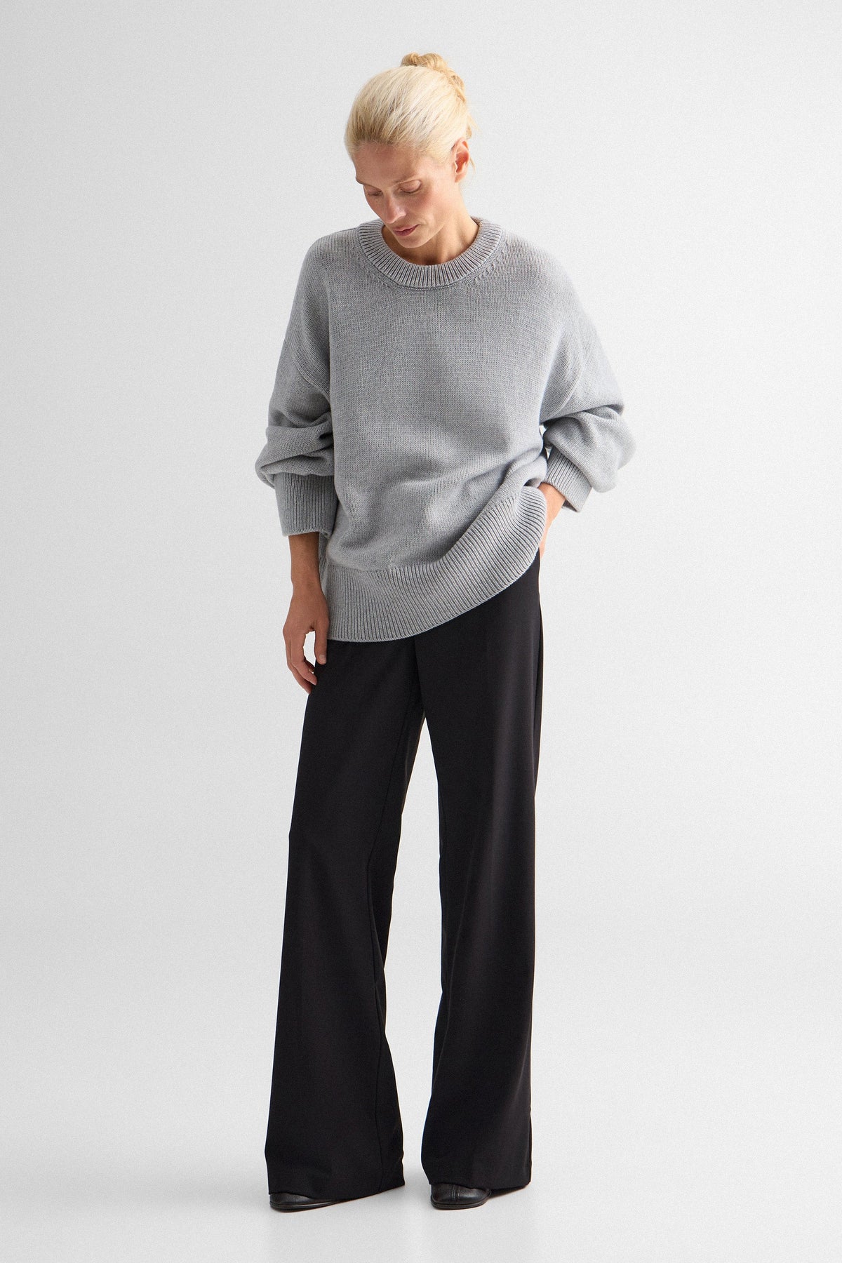 Grey Melange Rene Sweater