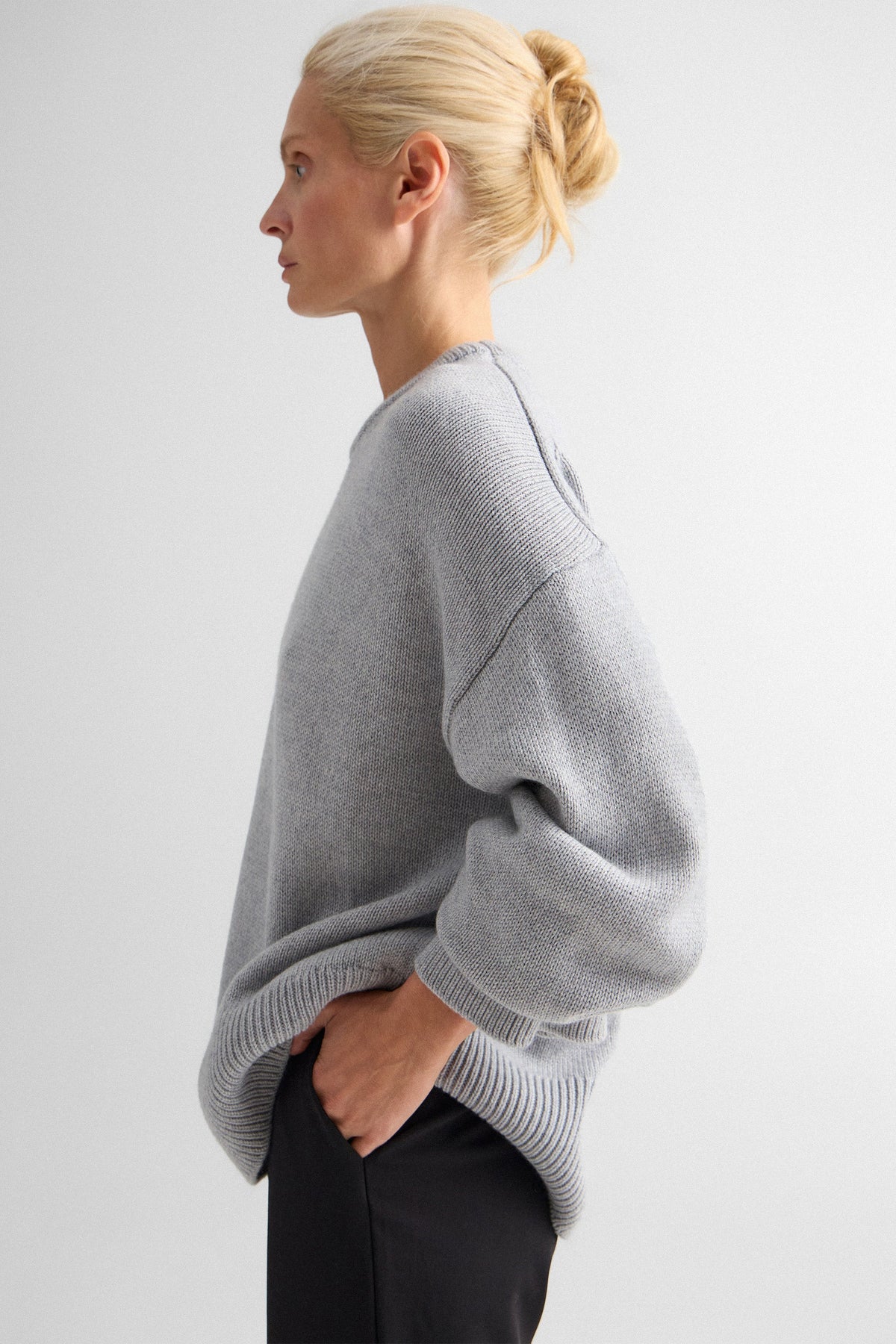 Grey Melange Rene Sweater