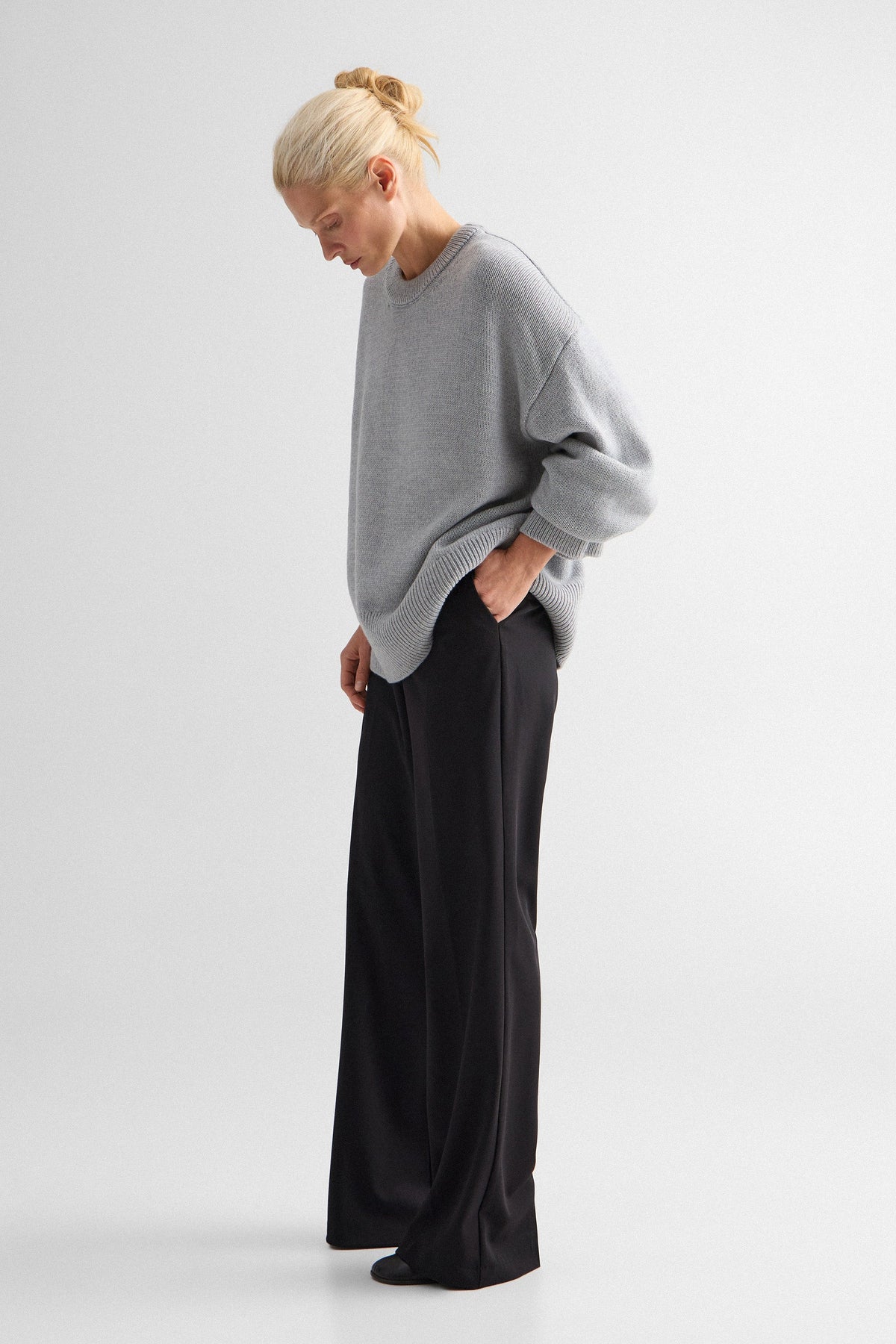 Grey Melange Rene Sweater