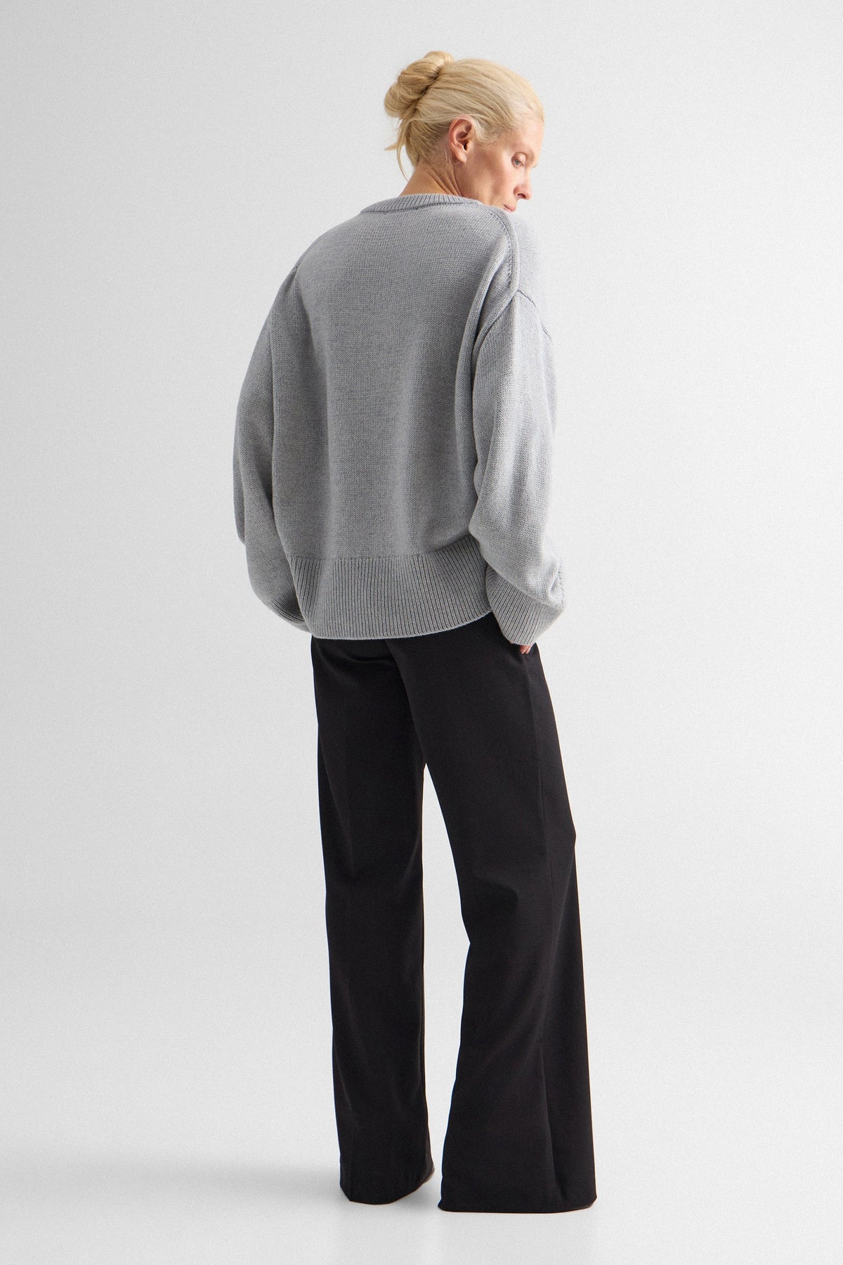 Grey Melange Rene Sweater