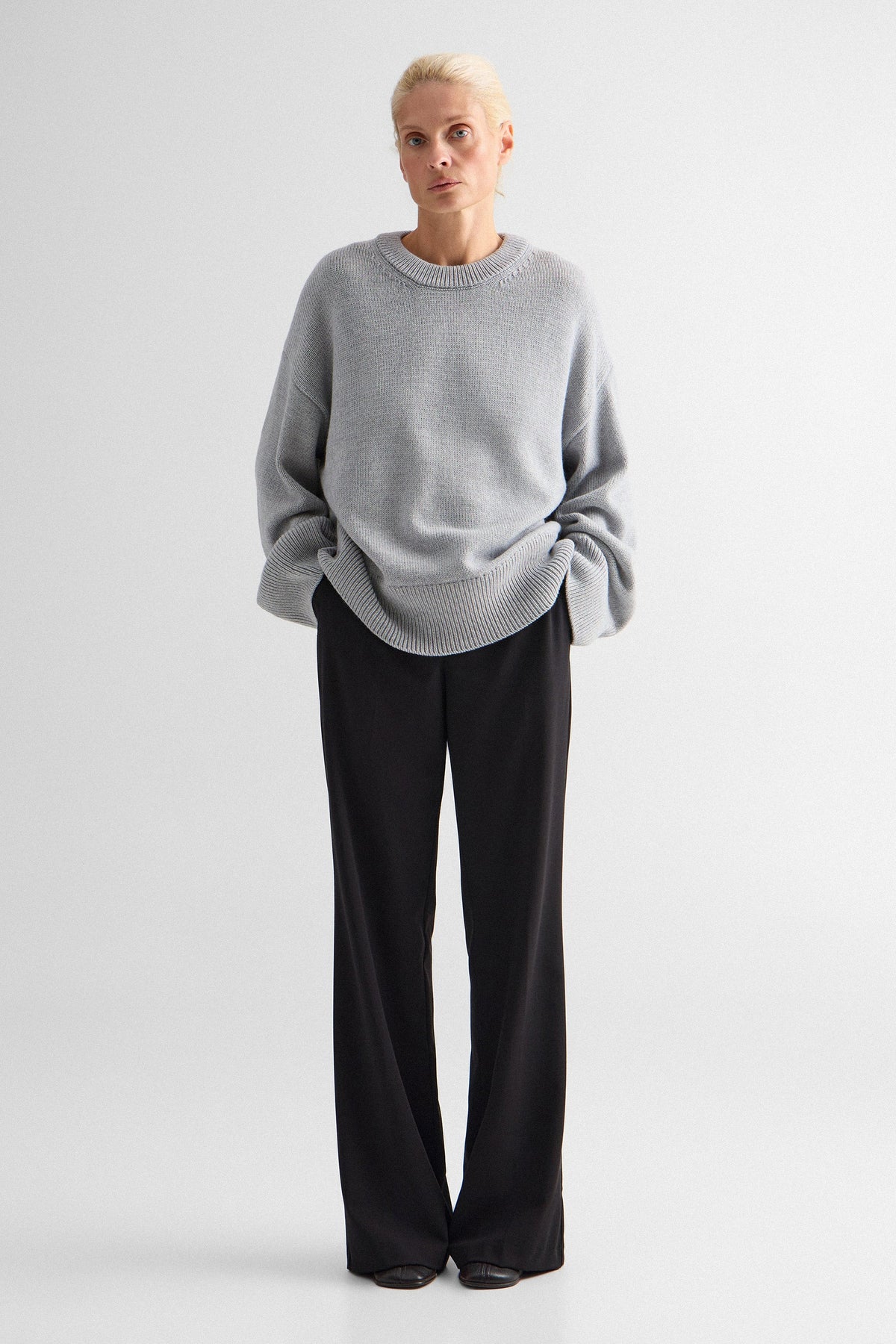 Grey Melange Rene Sweater