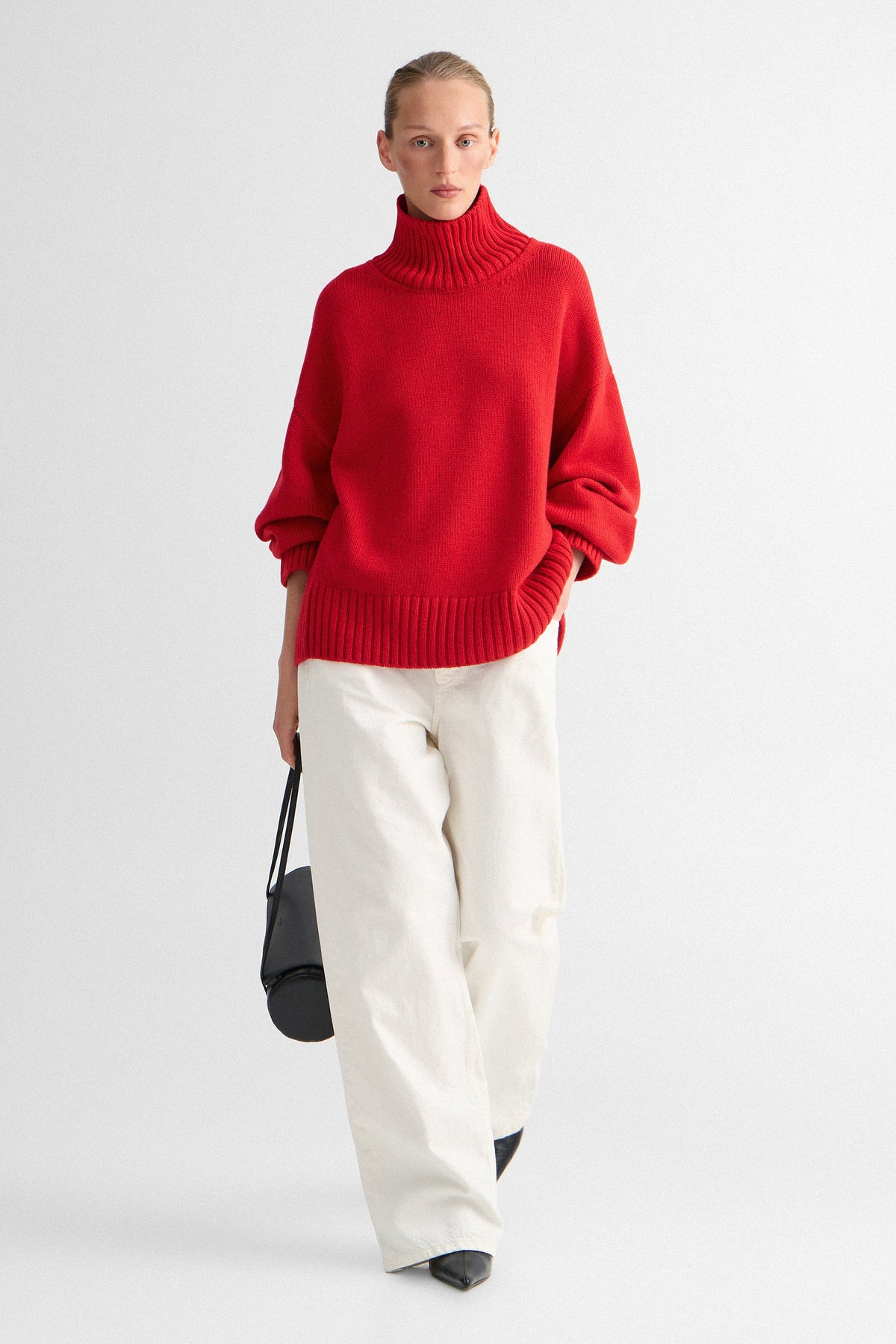 Red Ingrid Sweater