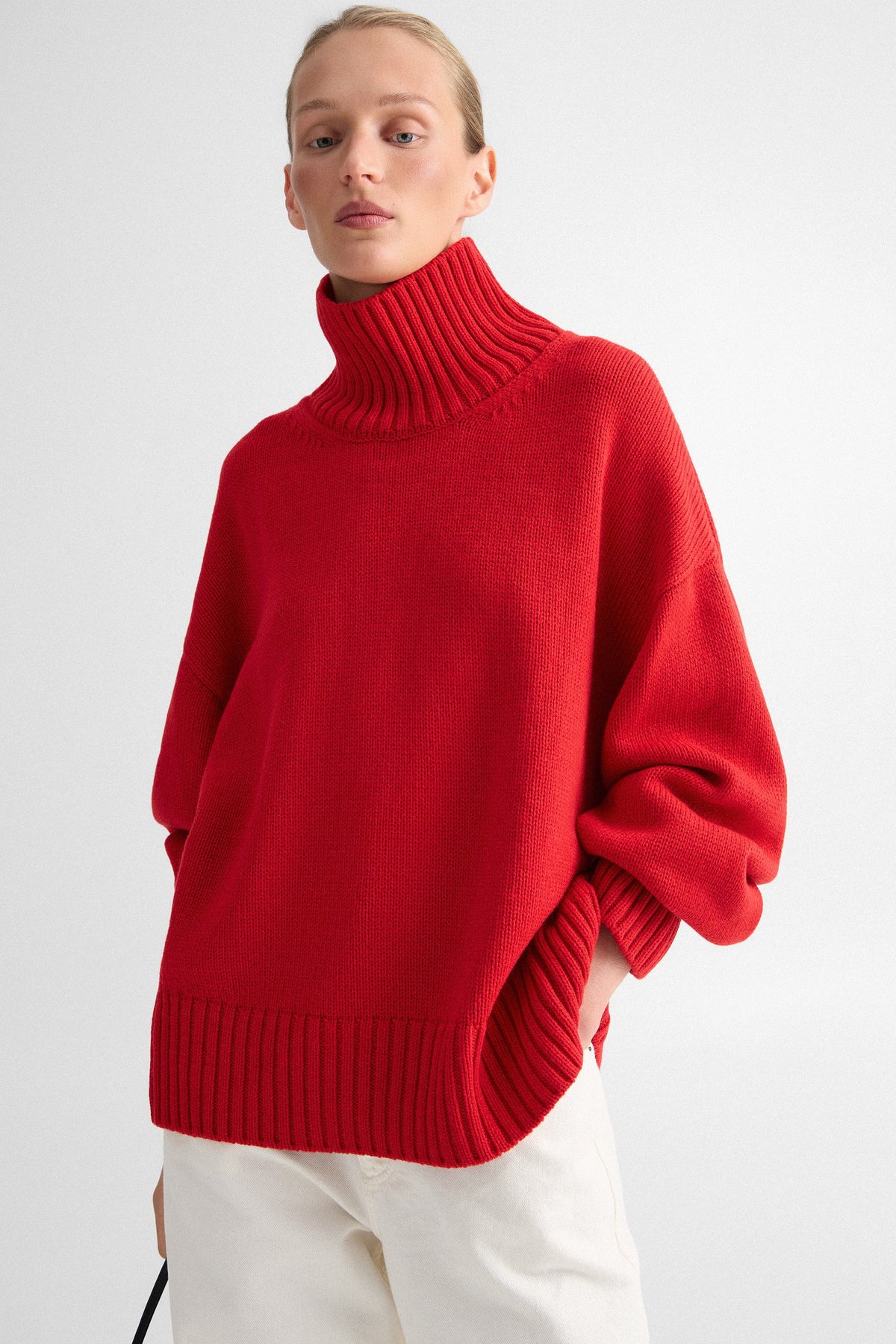 Red Ingrid Sweater