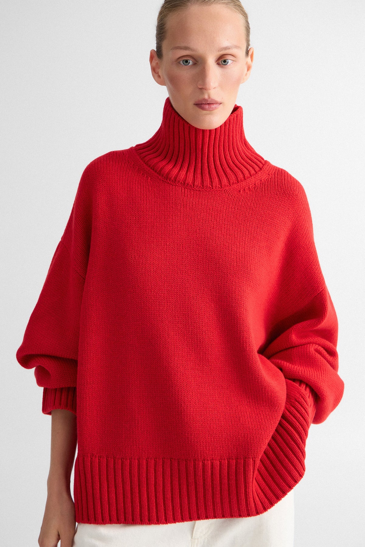 Red Ingrid Sweater