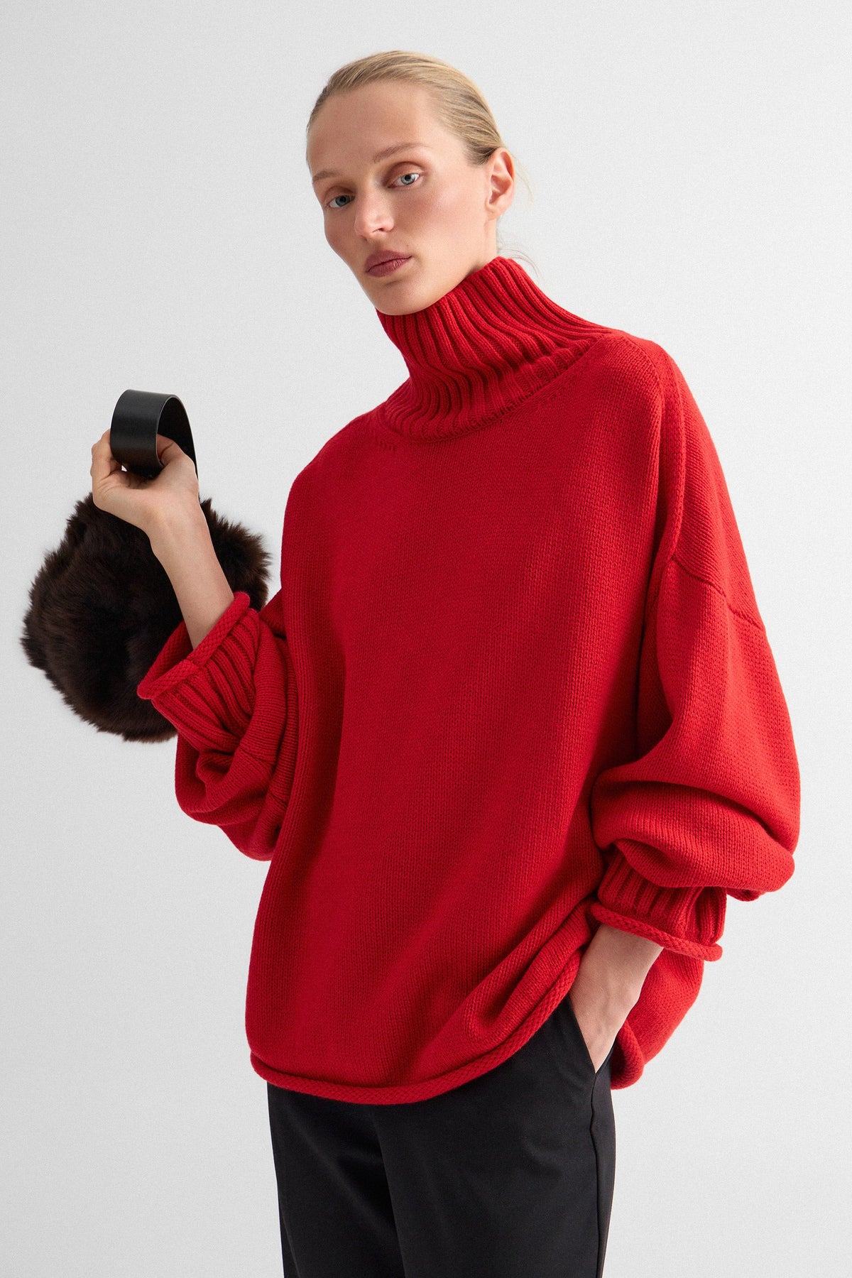Red Greta Sweater