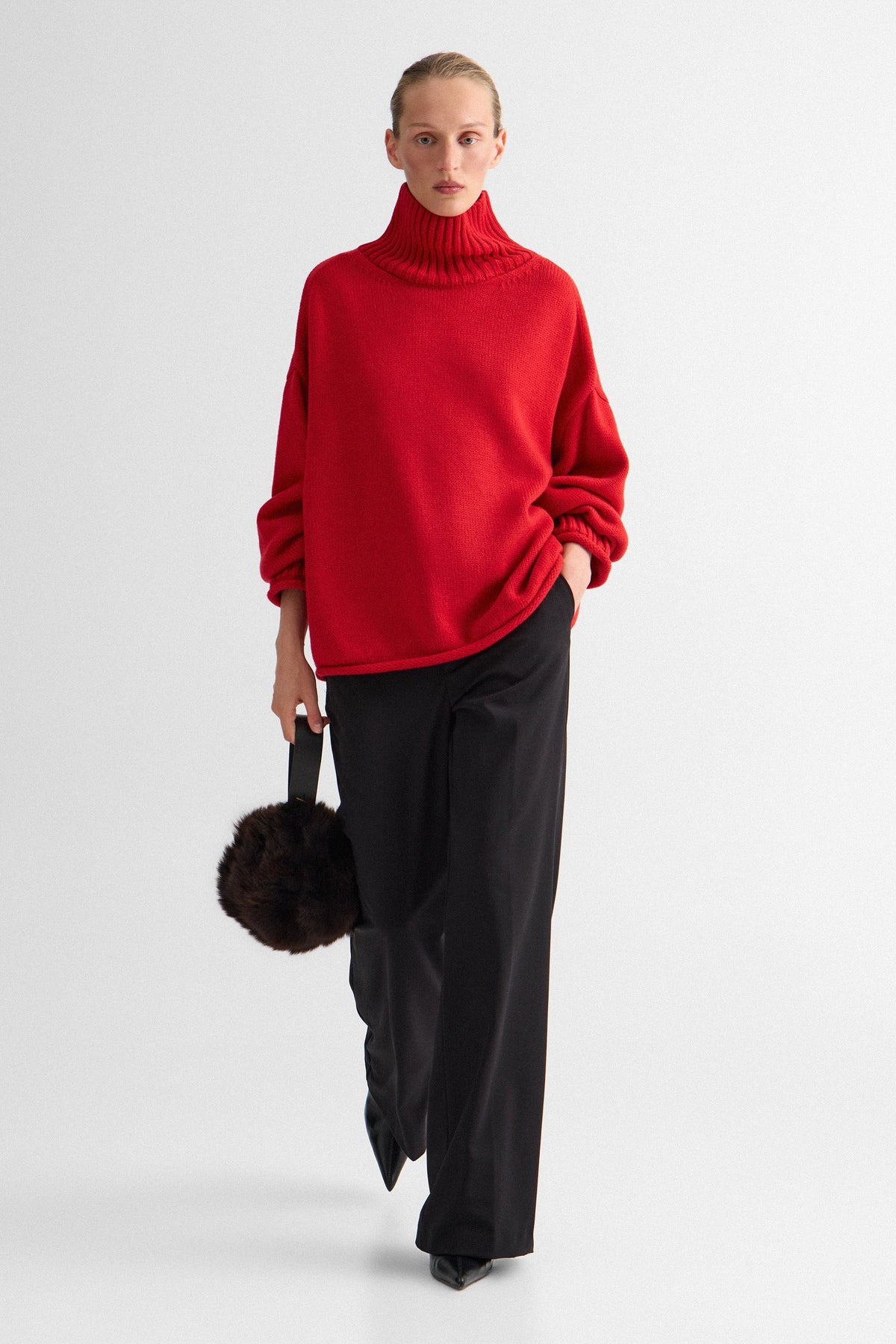 Red Greta Sweater