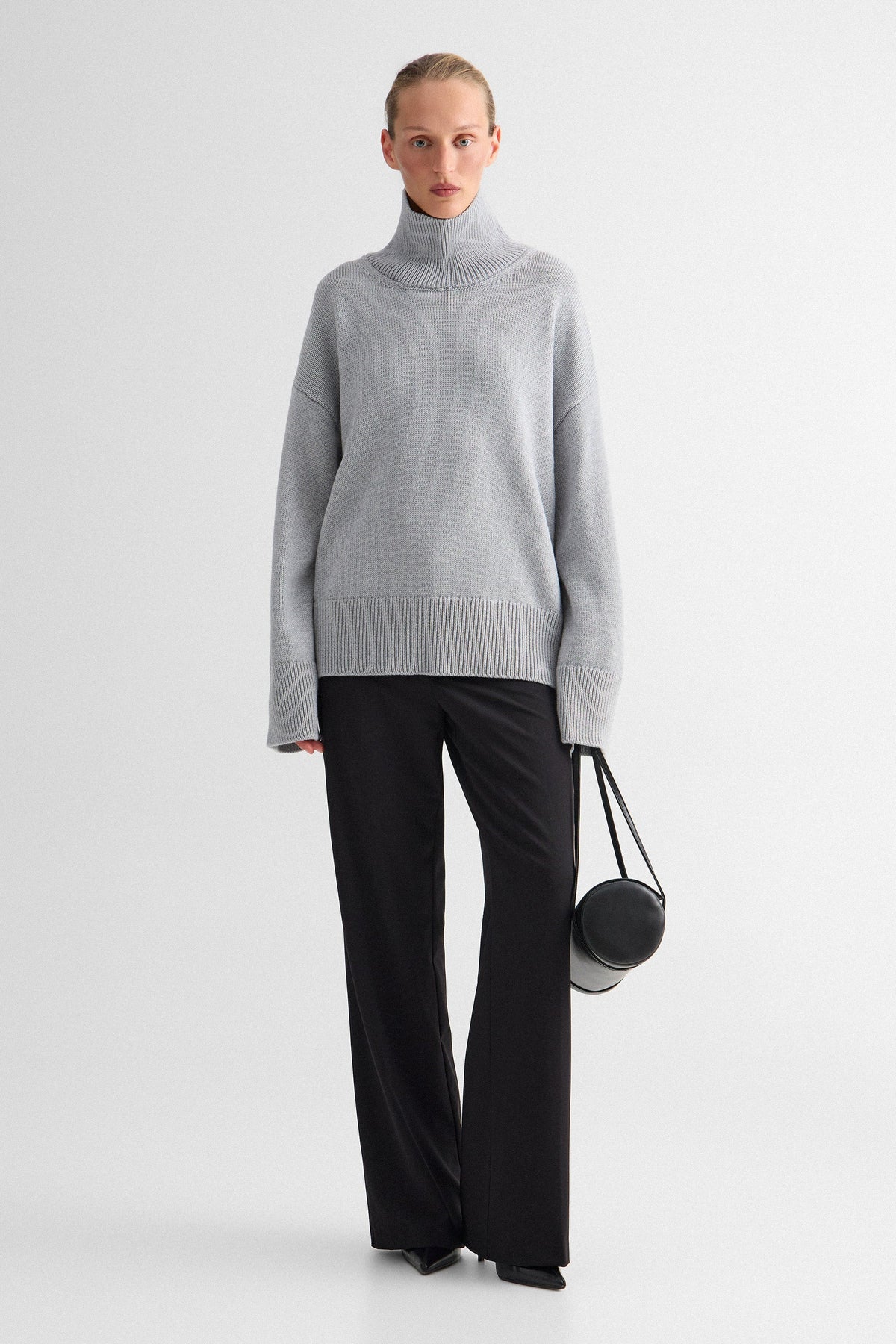 Grey Melange Nora Sweater