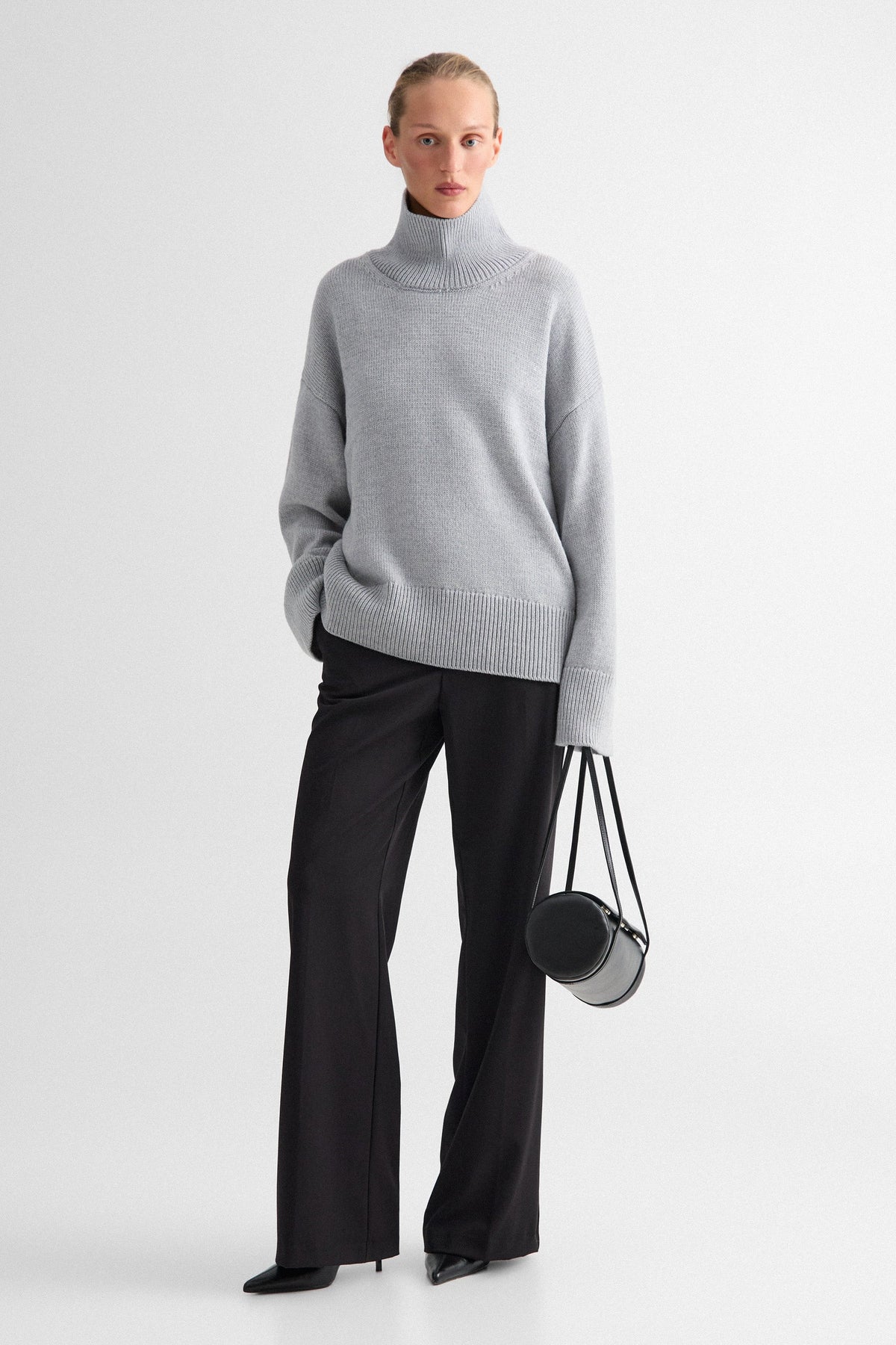 Grey Melange Nora Sweater