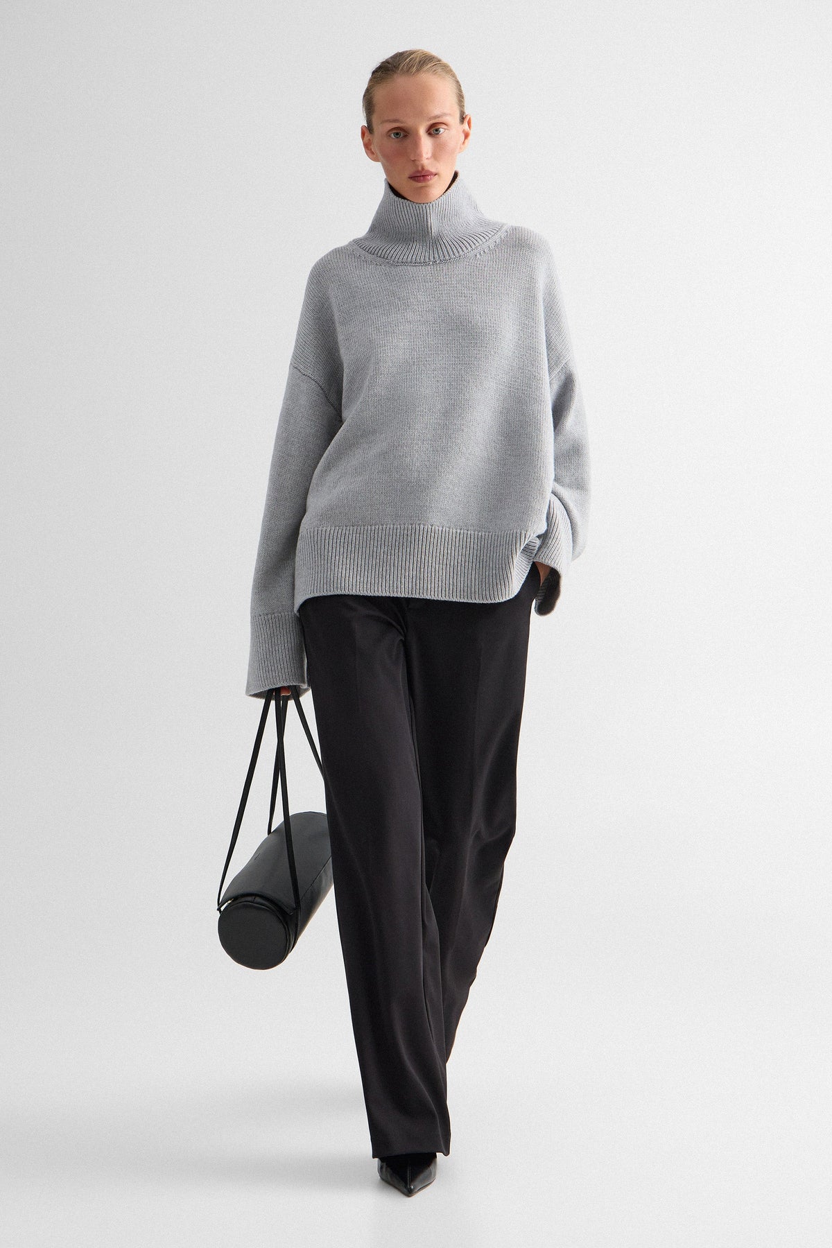 Grey Melange Nora Sweater