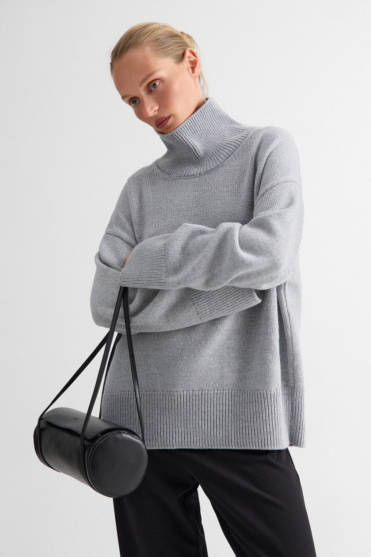 Grey Melange Nora Sweater